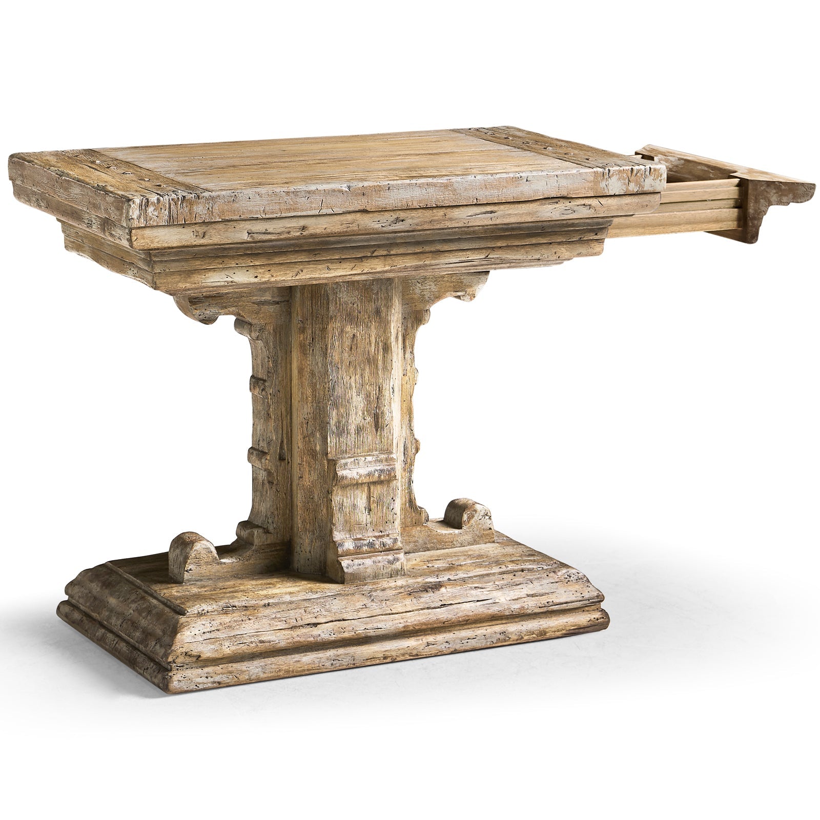 Jonathan Charles Caldera Pedestal-Base Side Table