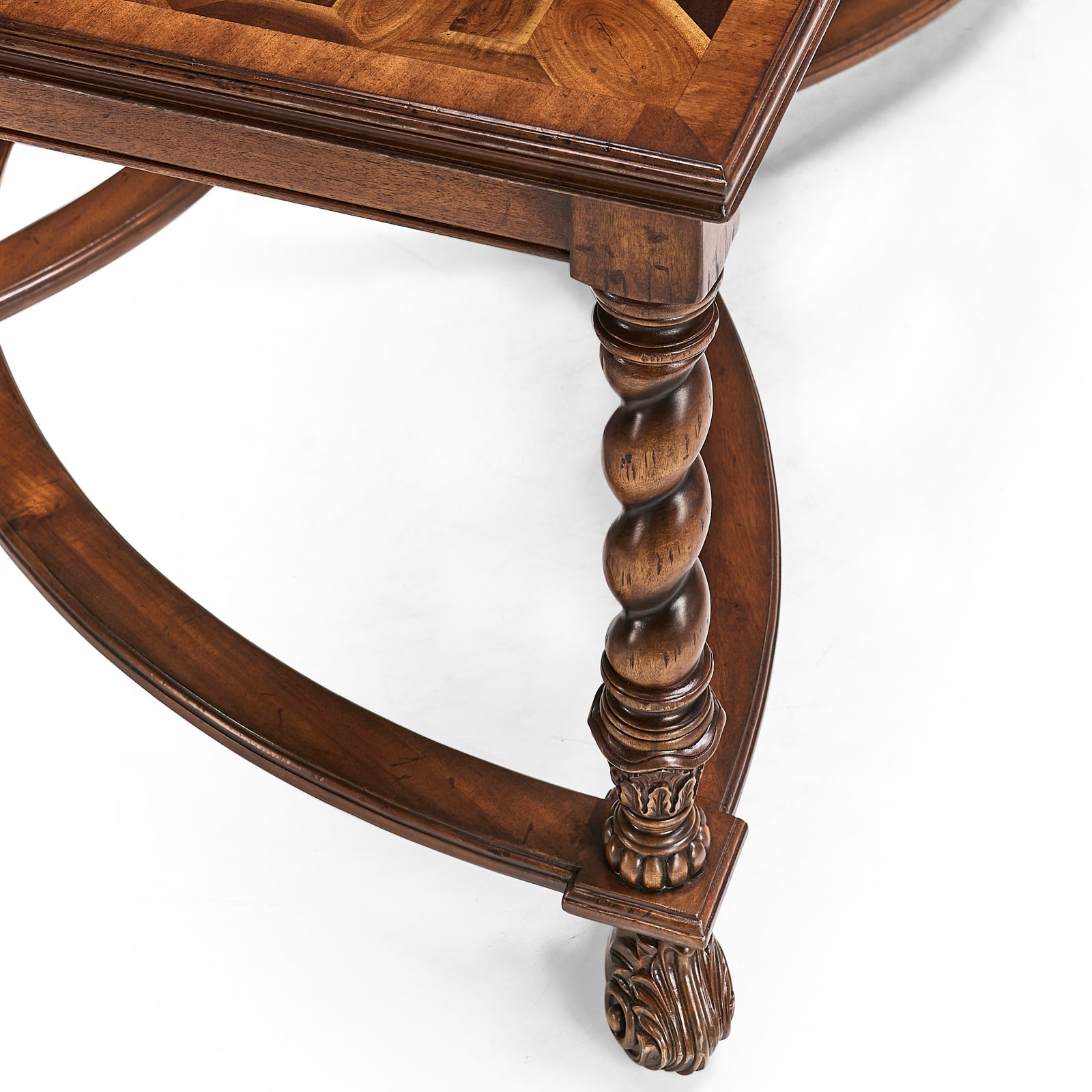 Jonathan Charles Square Oyster and Fglomis Coffee Table