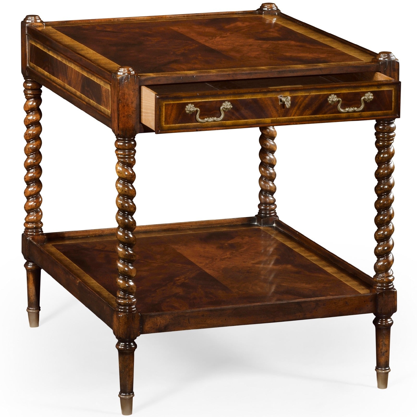 Jonathan Charles Regency Style Square Side Table (Mahogany)