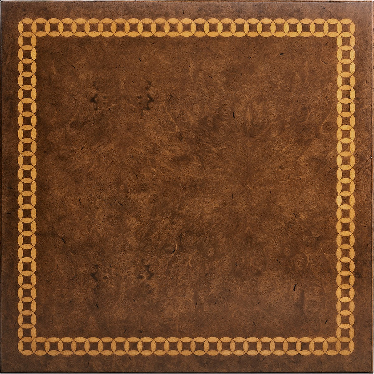 Jonathan Charles Circle Inlay Square Coffee Table