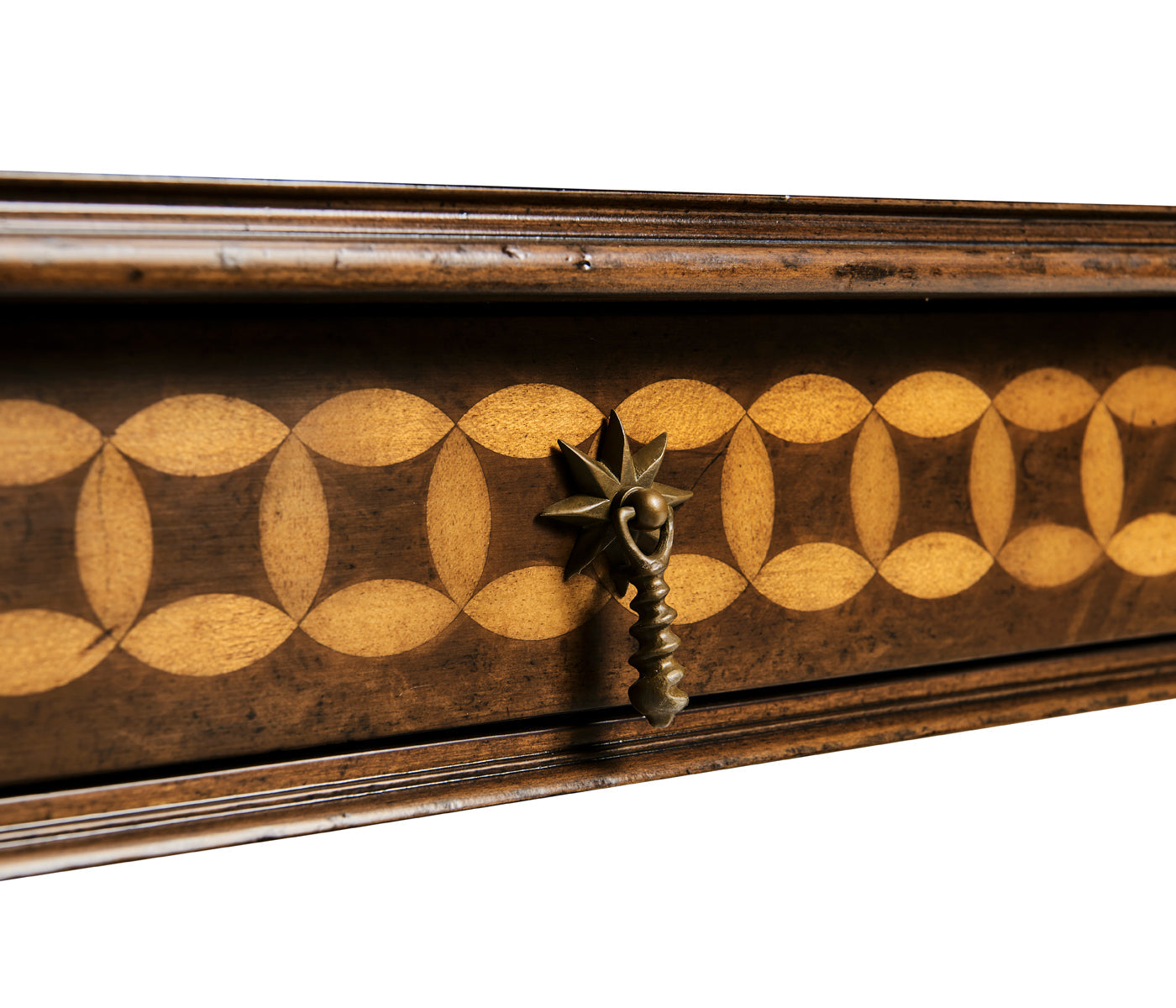 Jonathan Charles Circle Inlay Square Coffee Table