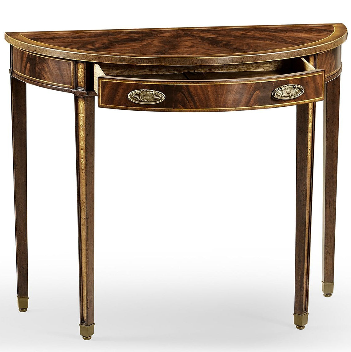 Jonathan Charles George II Style Mahogany Console Table