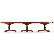 Jonathan Charles Regency Triple Pedestal Extending Dining Table - 402.2 - 514.4cm