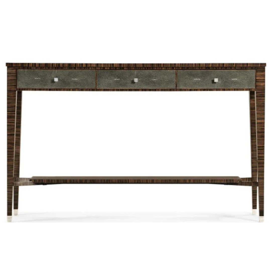 Jonathan Charles Shagreen Console Table with Drawers