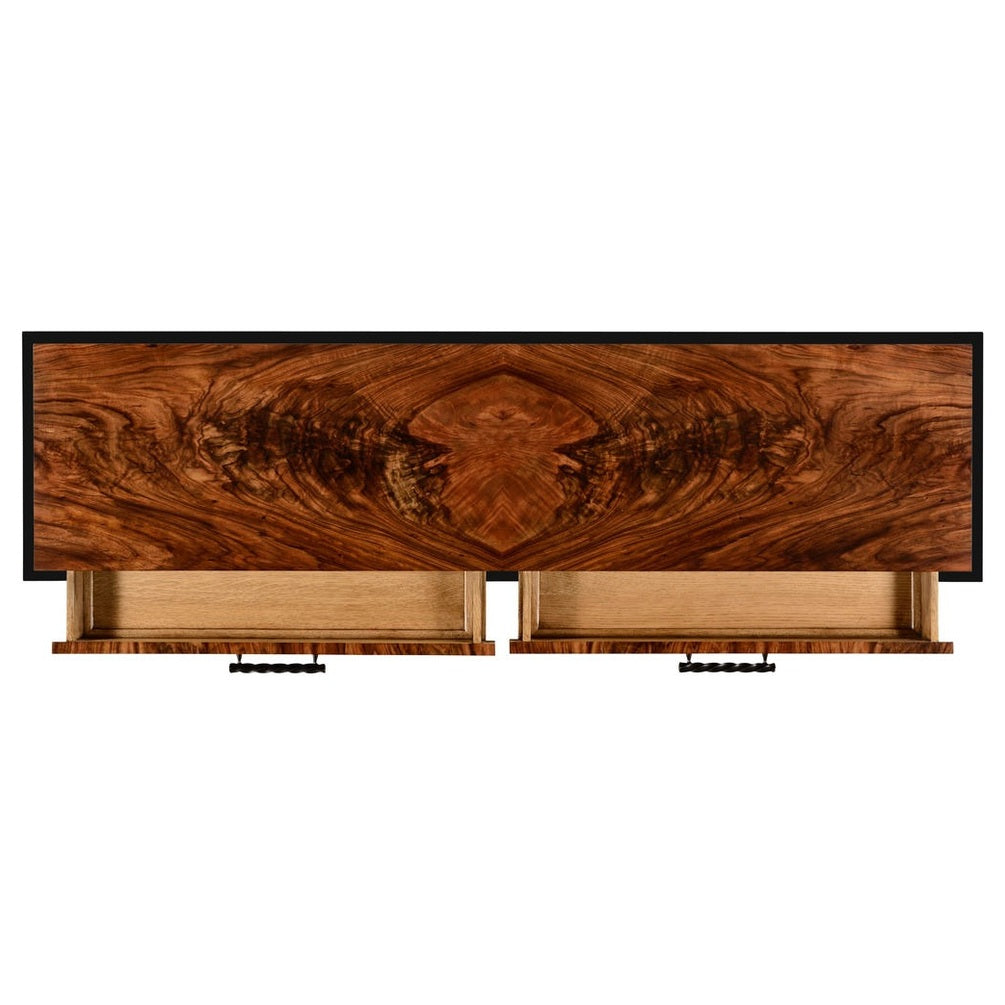 Jonathan Charles Barley Console Table with Drawers in Black