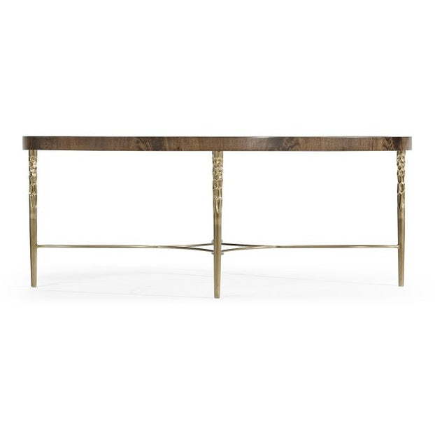 Jonathan Charles Oval Buckingham Mahogany Coffee Table