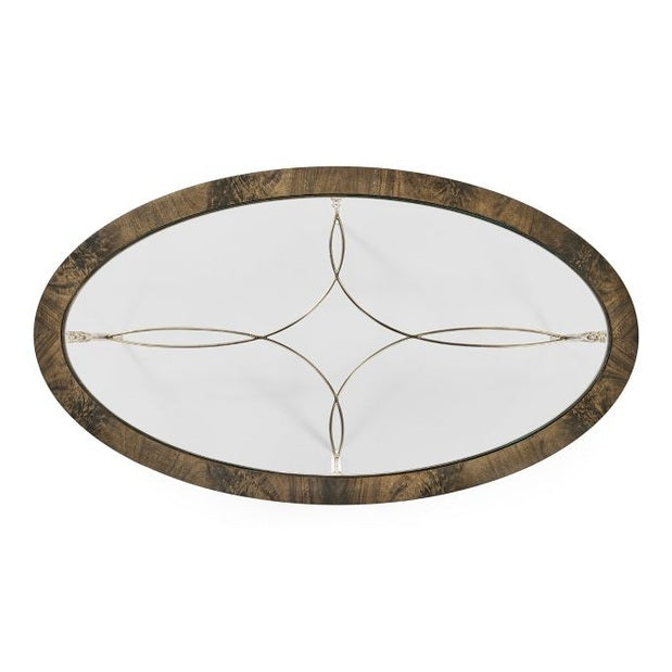 Jonathan Charles Oval Buckingham Mahogany Coffee Table