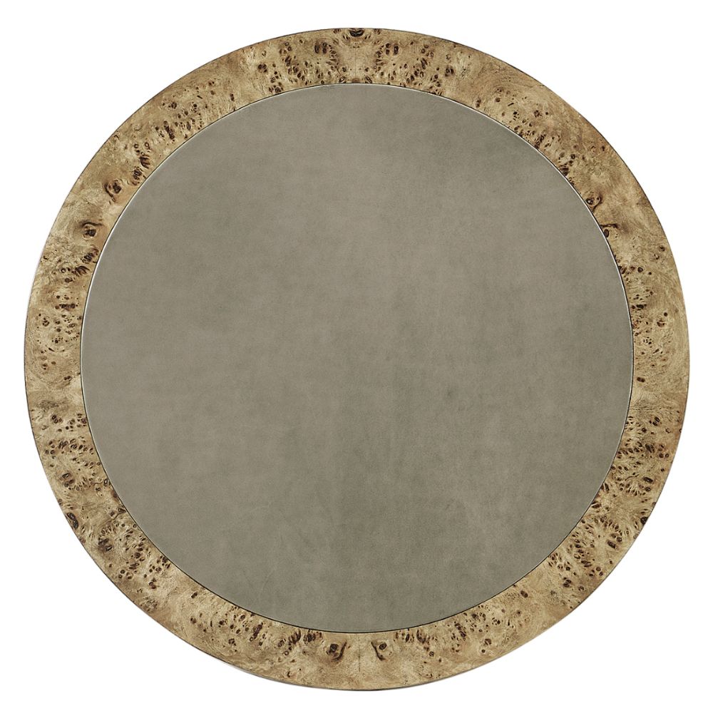 Jonathan Charles Fulgurite Golden Amber Round Side Table