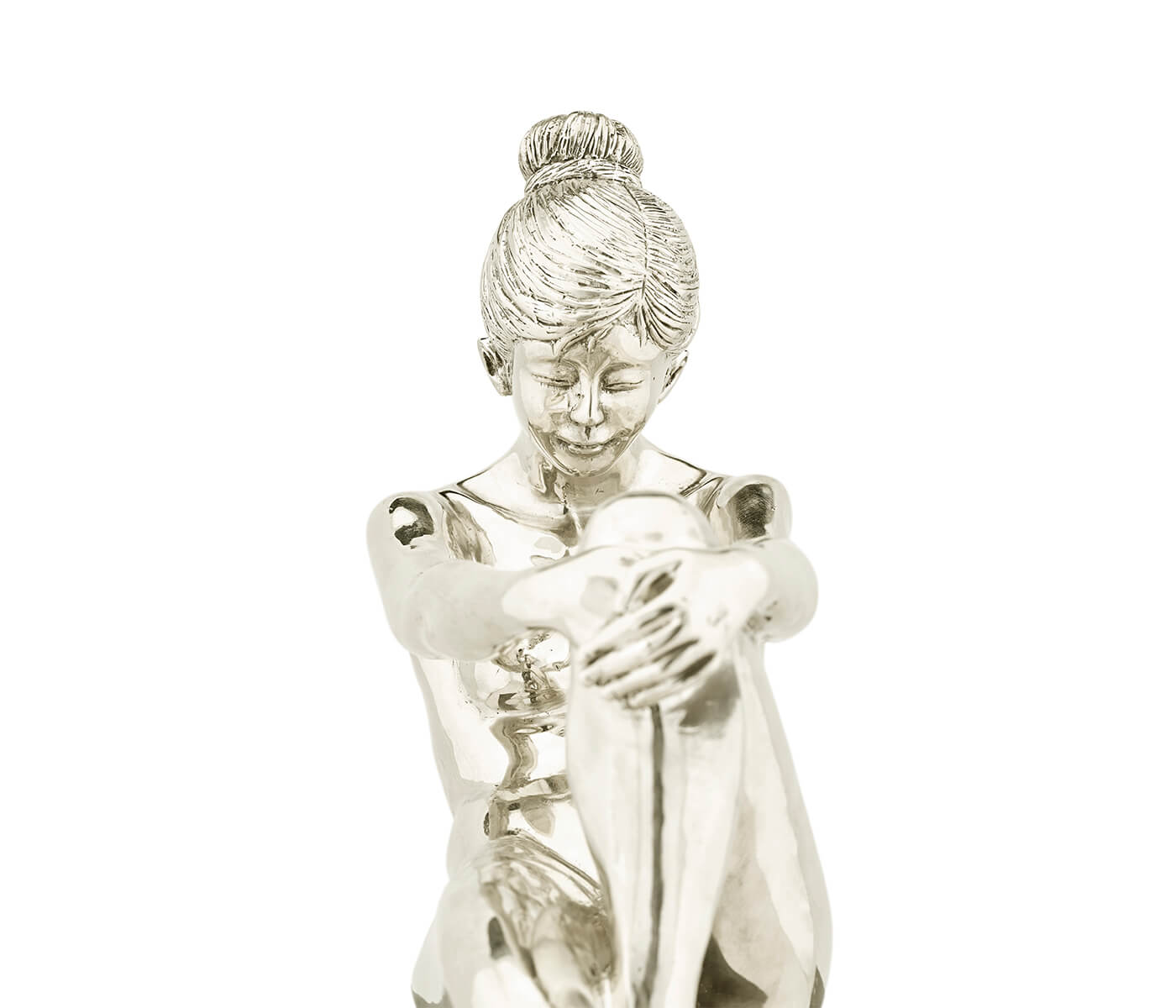 Jonathan Charles Set of White Brass Nude Girl Bookends