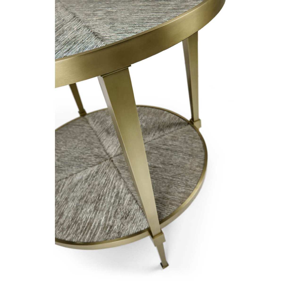 Jonathan Charles Geometric Round Lamp Table