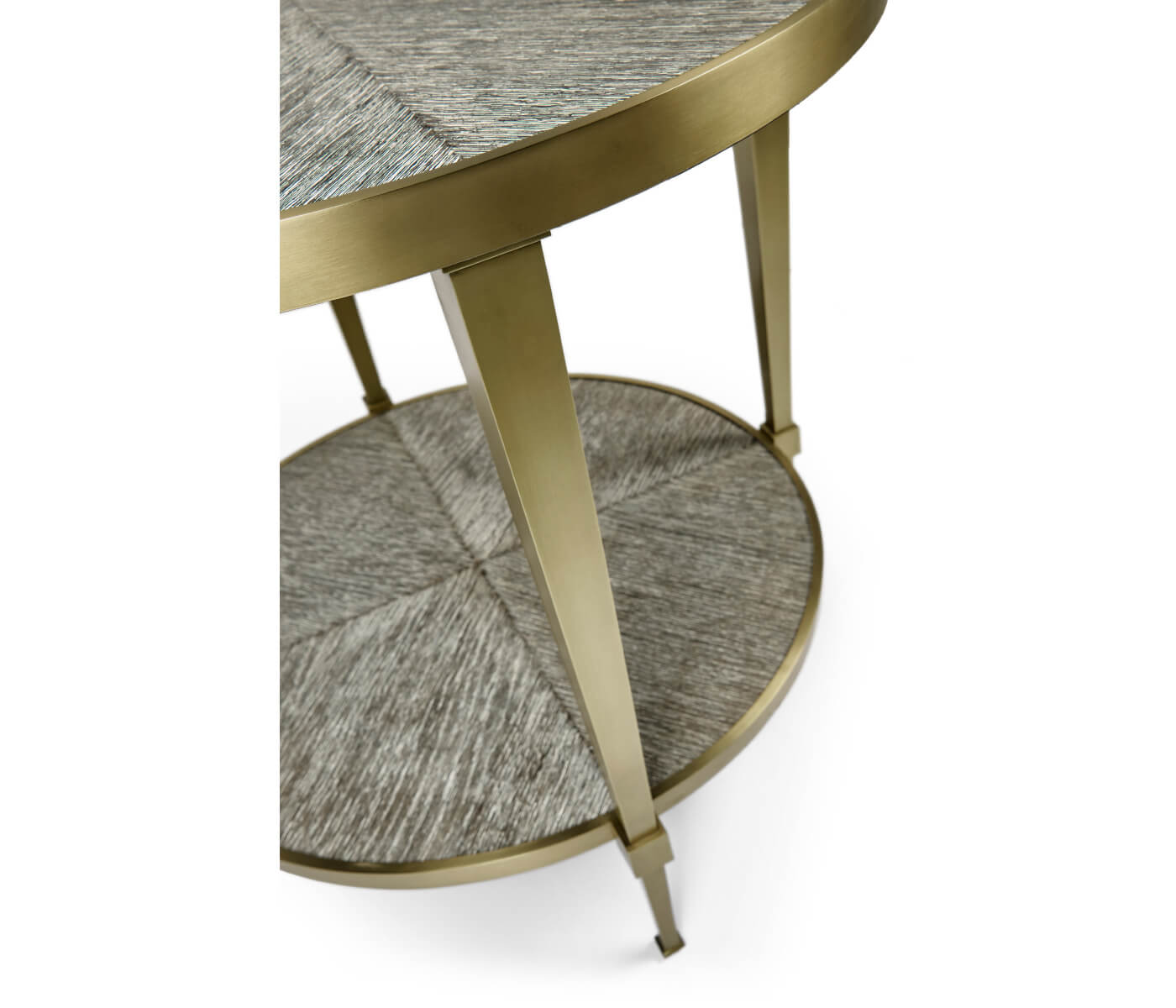 Jonathan Charles Geometric Round Lamp Table