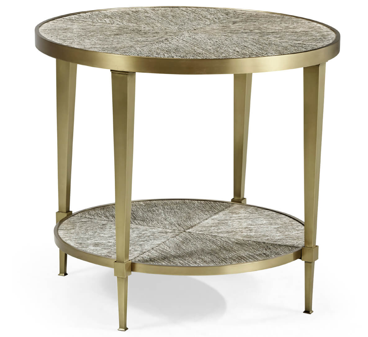 Jonathan Charles Geometric Round Lamp Table