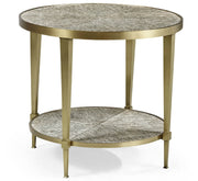 Jonathan Charles Geometric Round Lamp Table