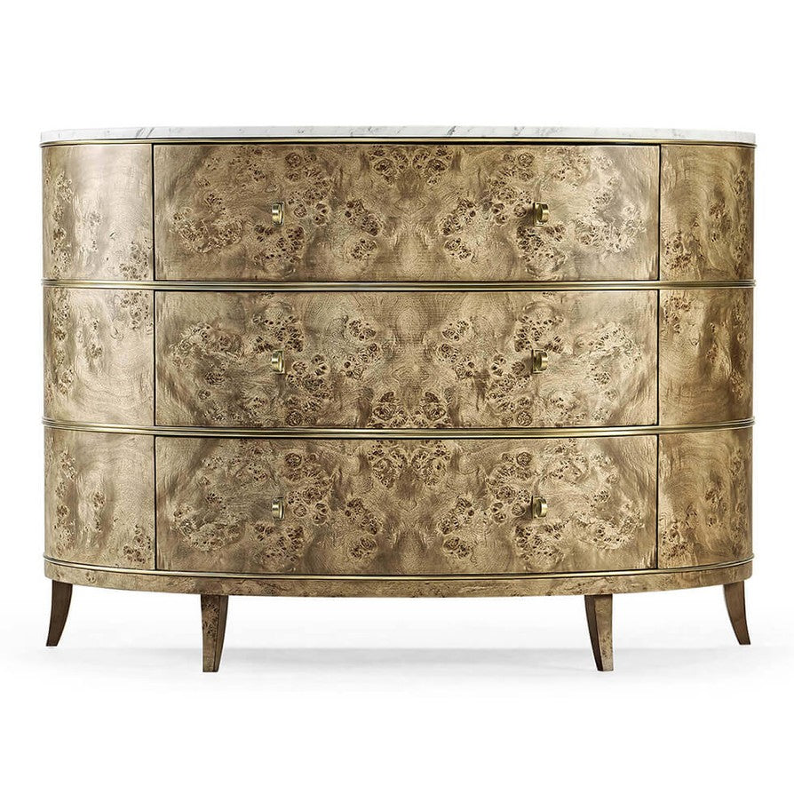 Jonathan Charles Hamilton Demilune with Marble