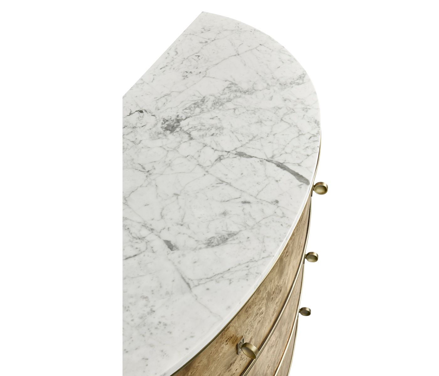 Jonathan Charles Hamilton Demilune with Marble