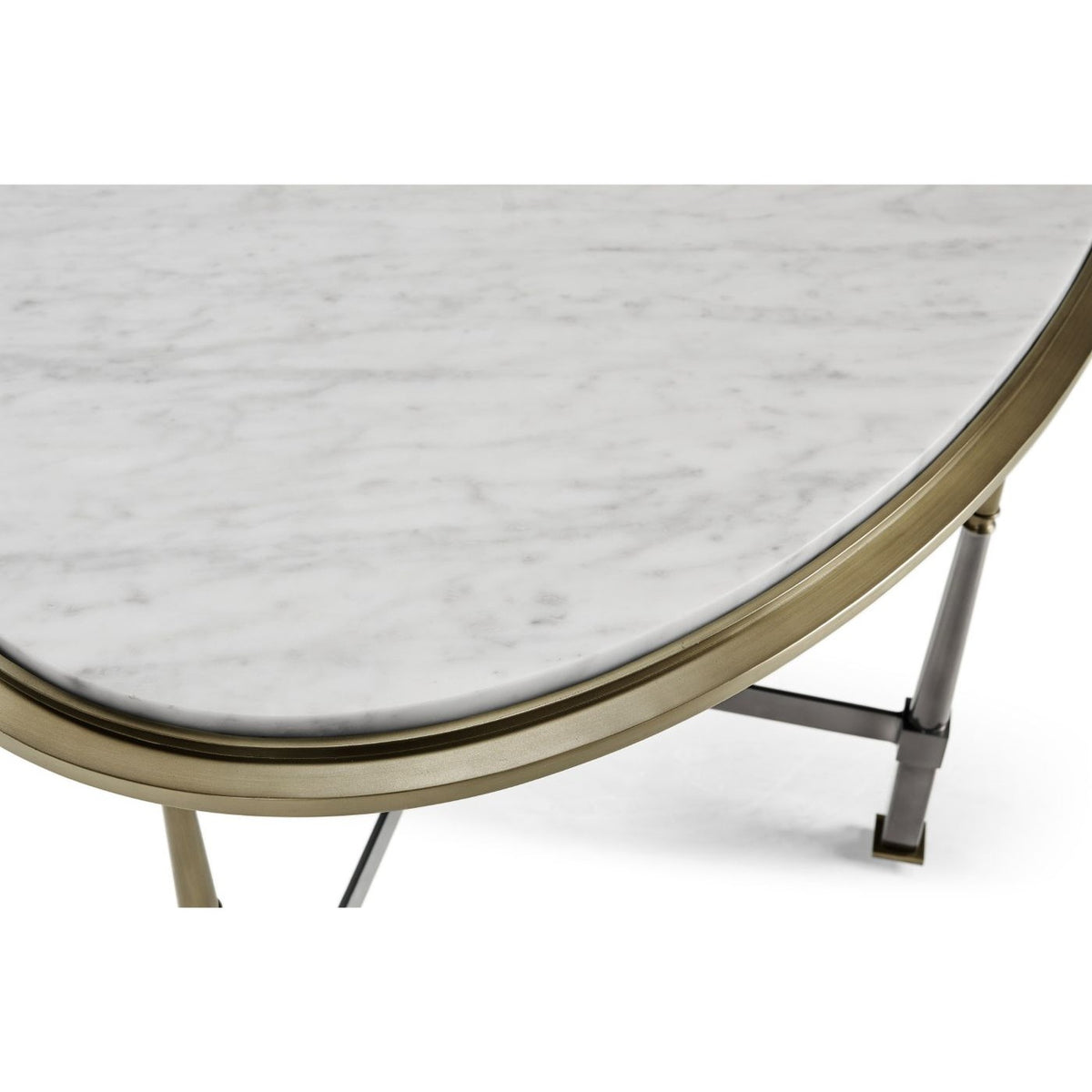 Jonathan Charles Hamilton Oval Cocktail Table