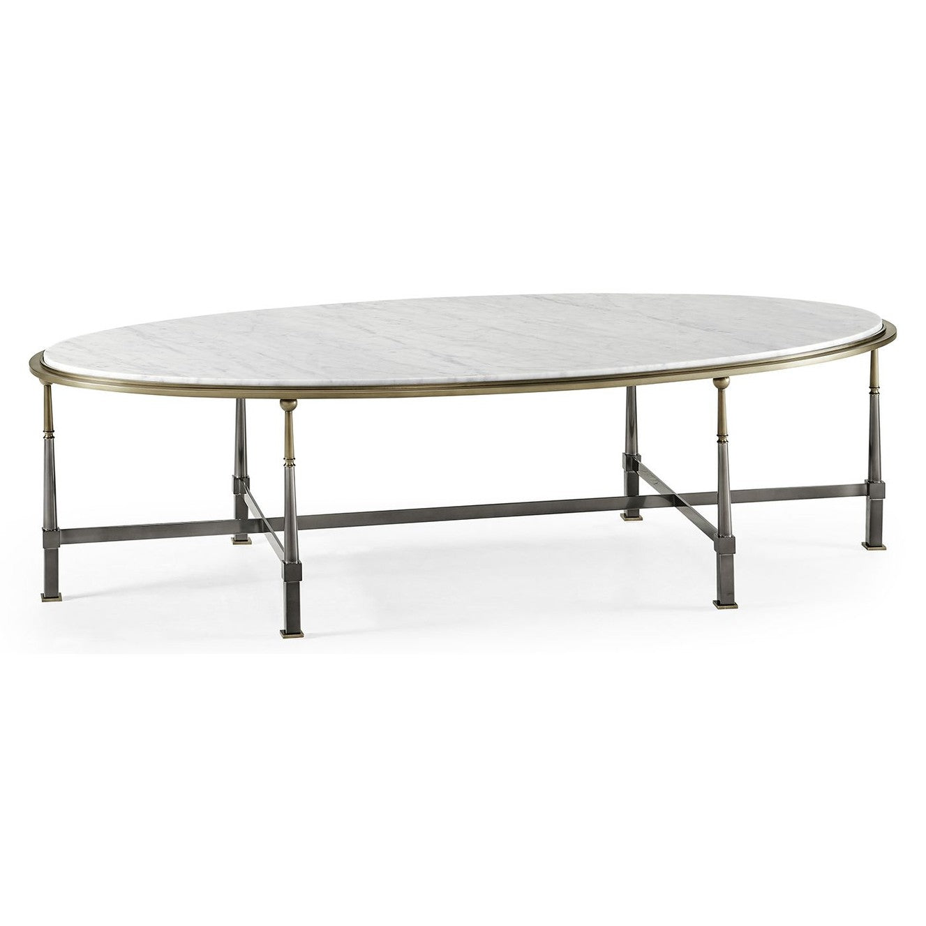 Jonathan Charles Hamilton Oval Cocktail Table