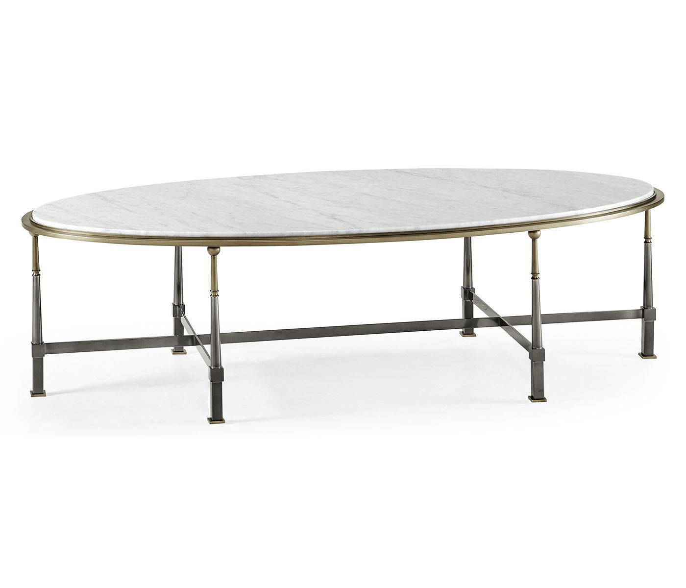 Jonathan Charles Hamilton Oval Cocktail Table