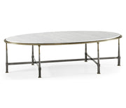 Jonathan Charles Hamilton Oval Cocktail Table