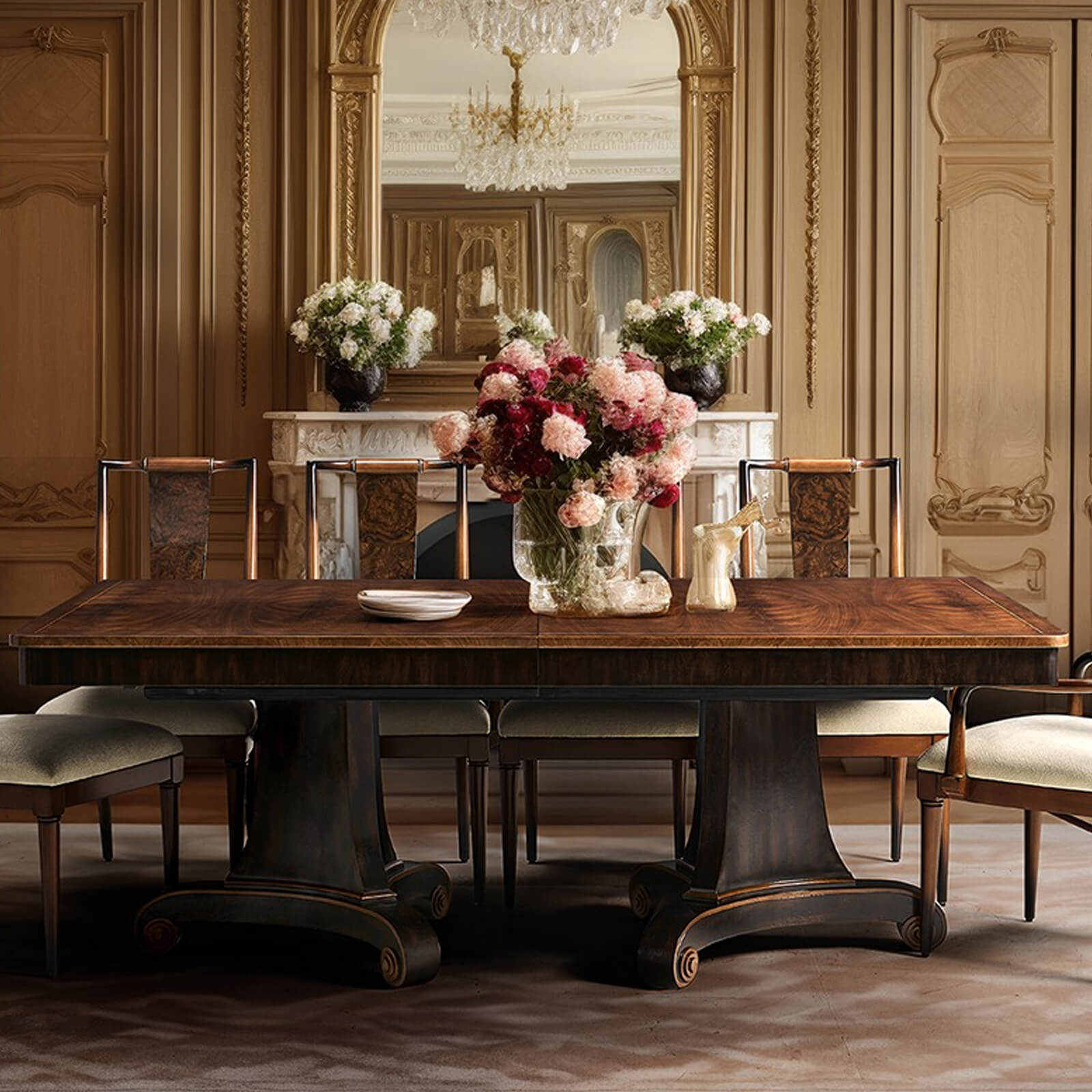 Jonathan Charles Rosette Extending Dining Table 213 - 335cm