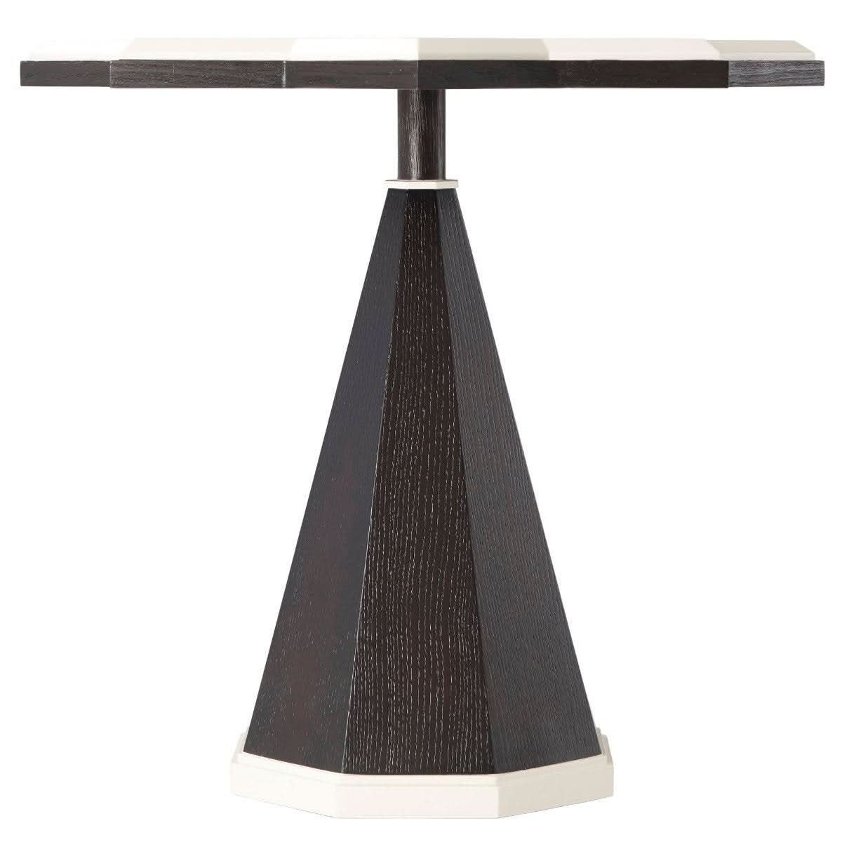 Theodore Alexander Atticus Side Table in Ebonized Oak   Nicholas John Interiors