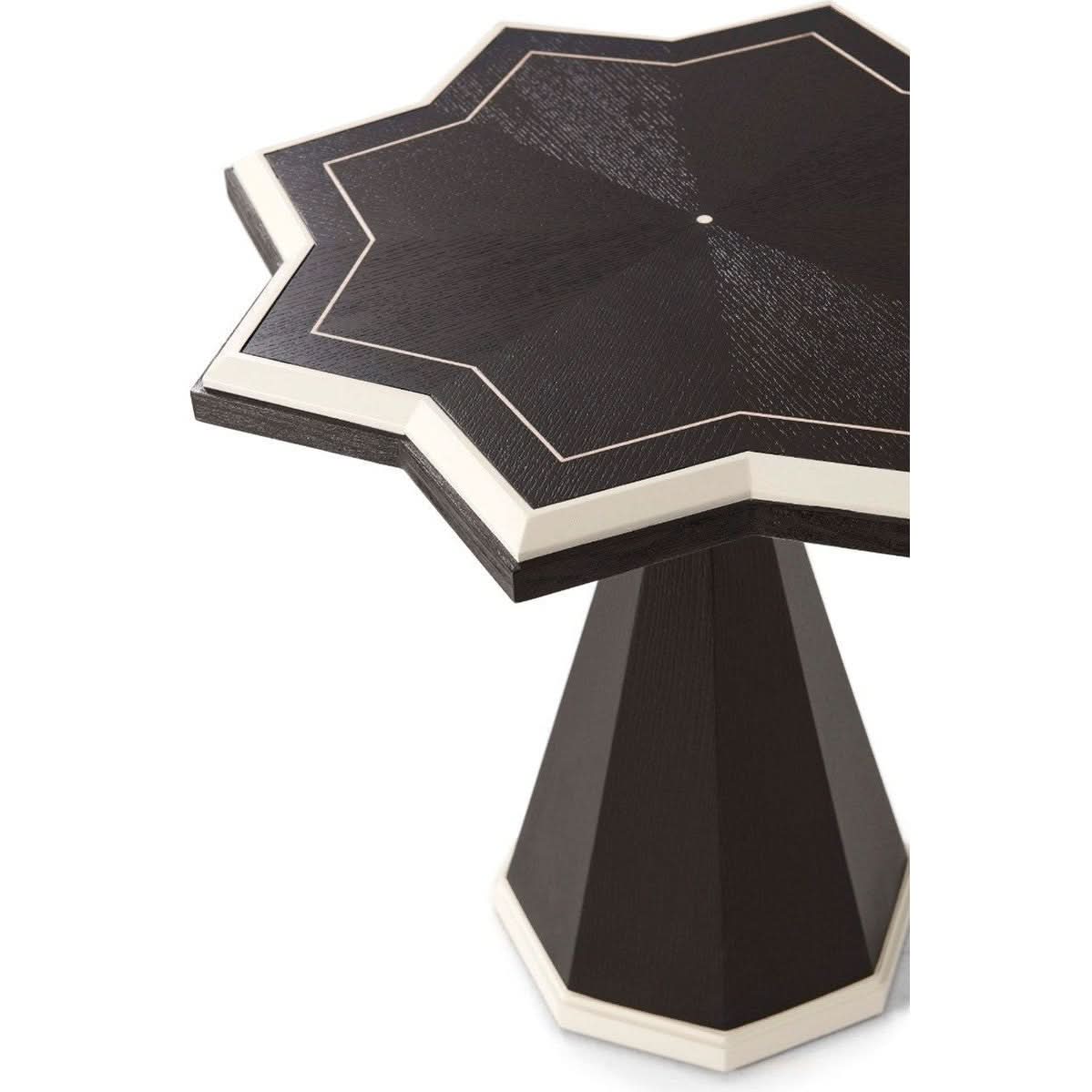 Theodore Alexander Atticus Side Table in Ebonized Oak   Nicholas John Interiors