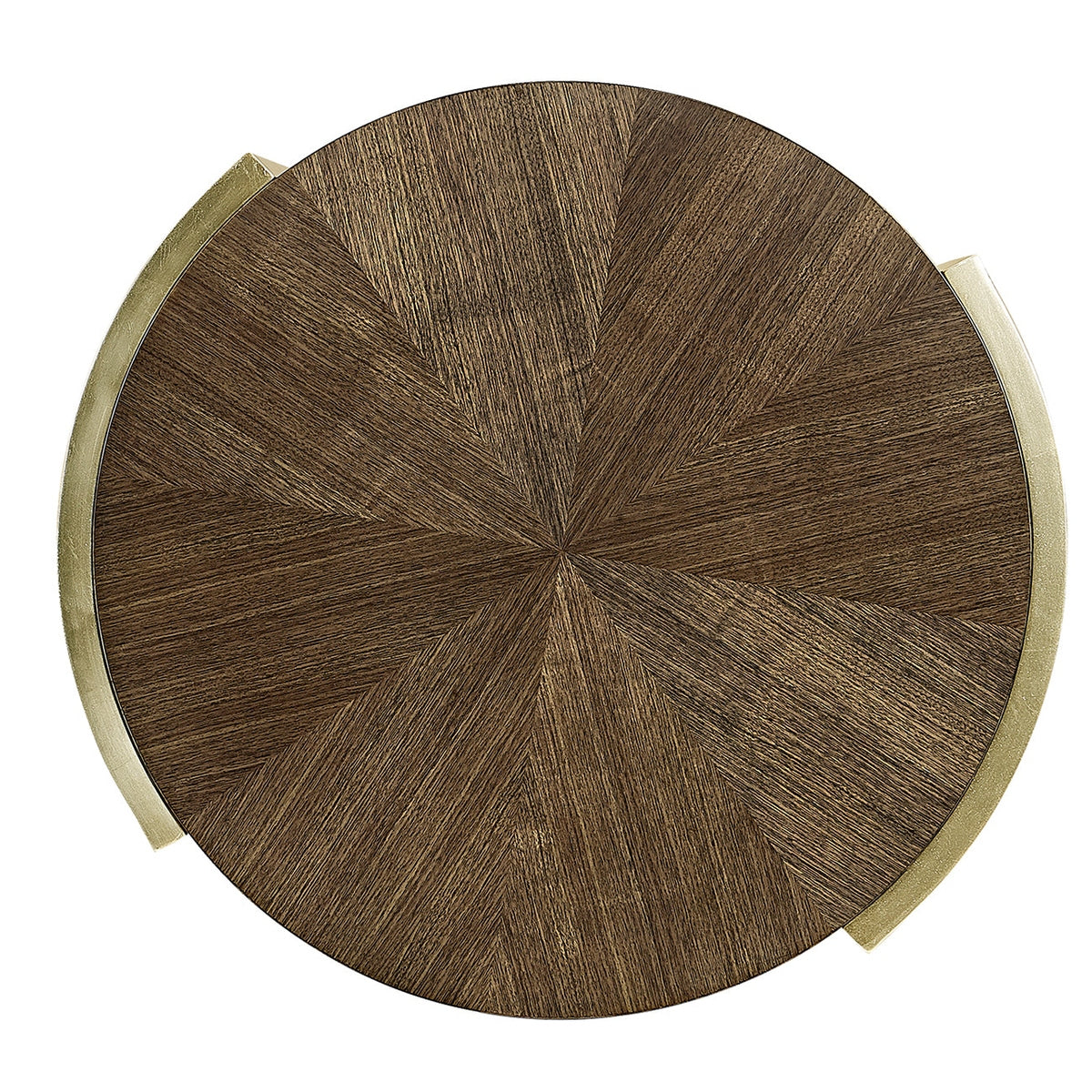 Jonathan Charles Round End Table in Dark Grey Walnut