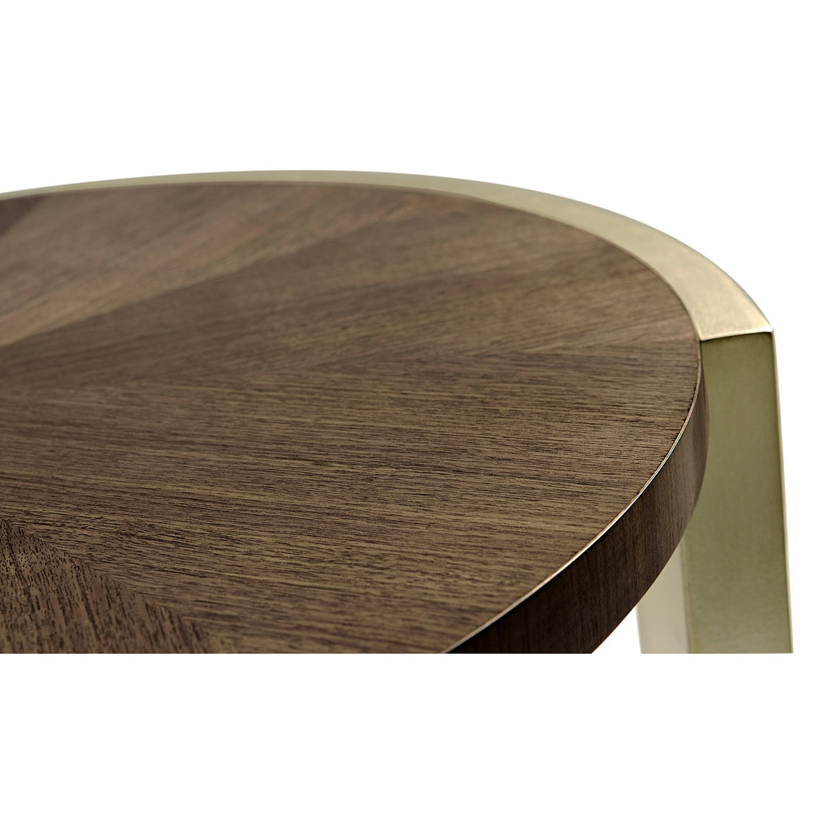 Jonathan Charles Round End Table in Dark Grey Walnut