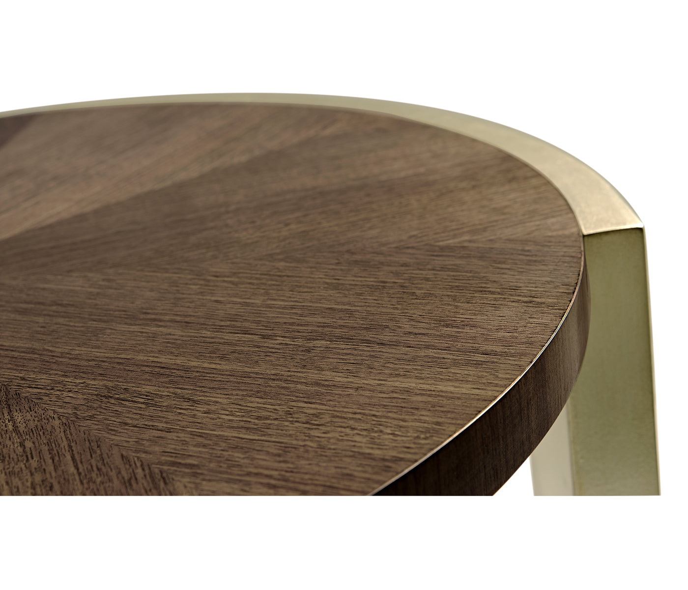 Jonathan Charles Round End Table in Dark Grey Walnut