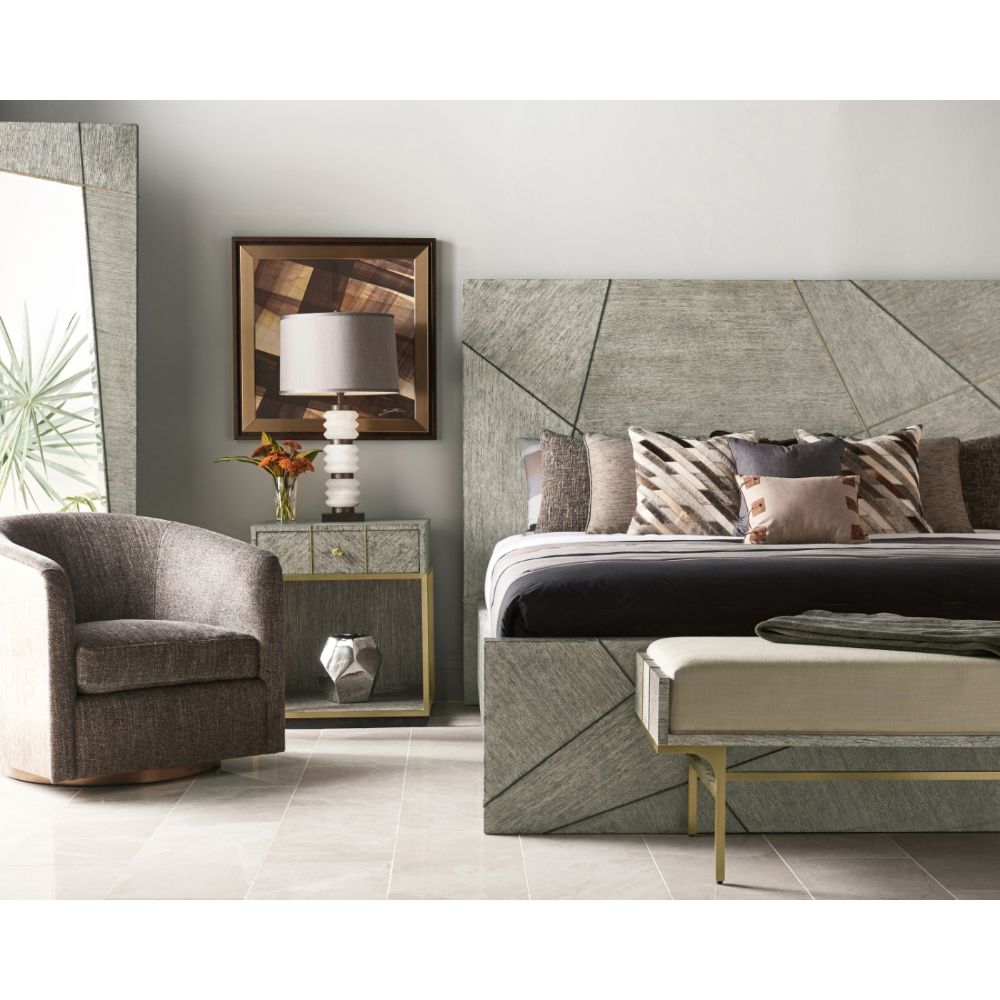 Jonathan Charles Bedside Table Transitional - Light French Oak