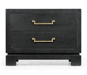 Jonathan Charles Ebonised Oak Bedside Cabinet