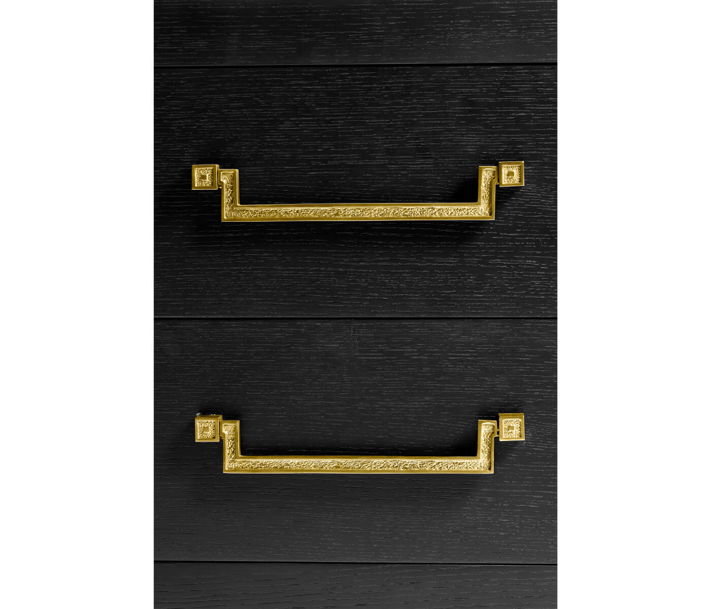 Jonathan Charles Ebonised Oak Bedside Cabinet