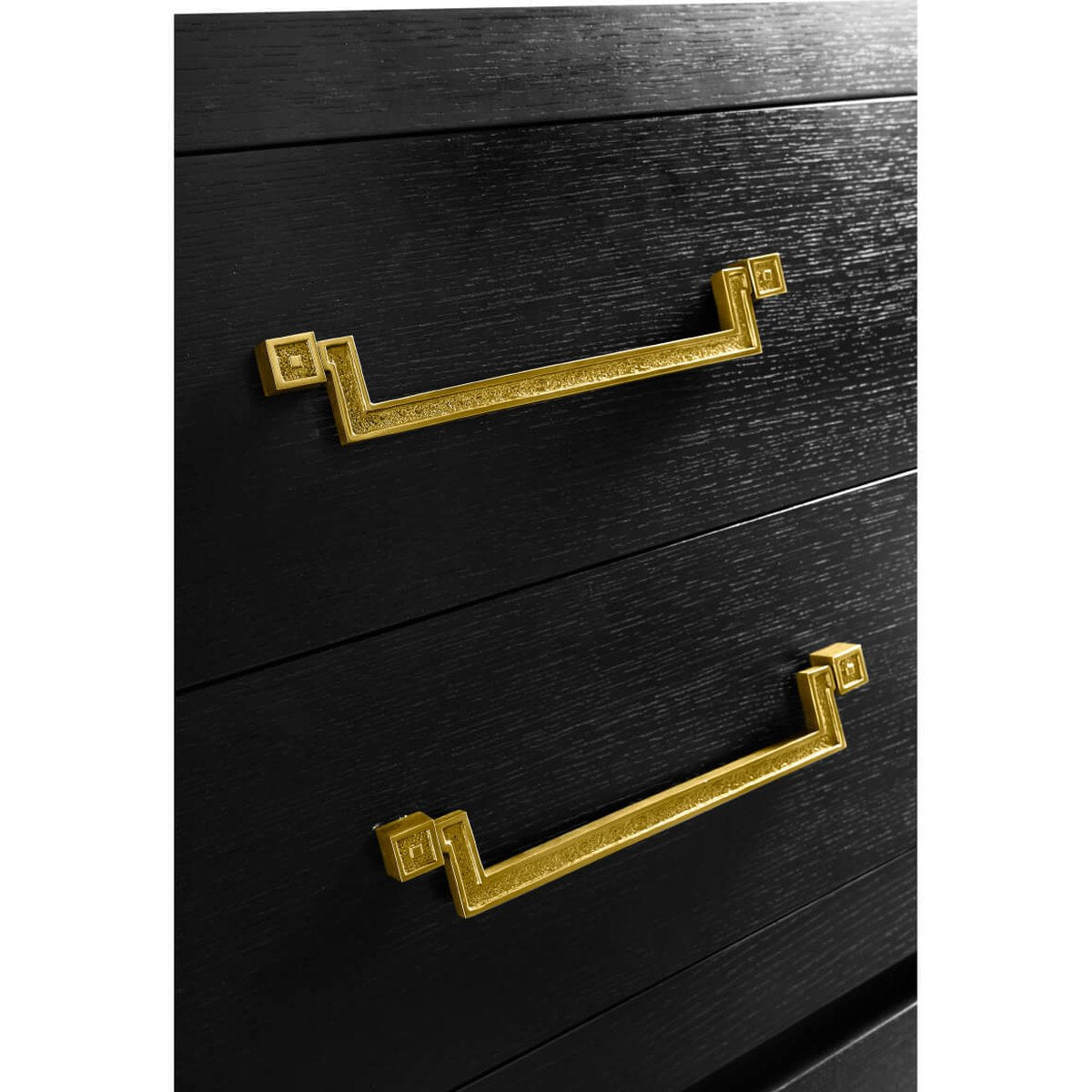 Jonathan Charles Ebonised Oak Bedside Cabinet