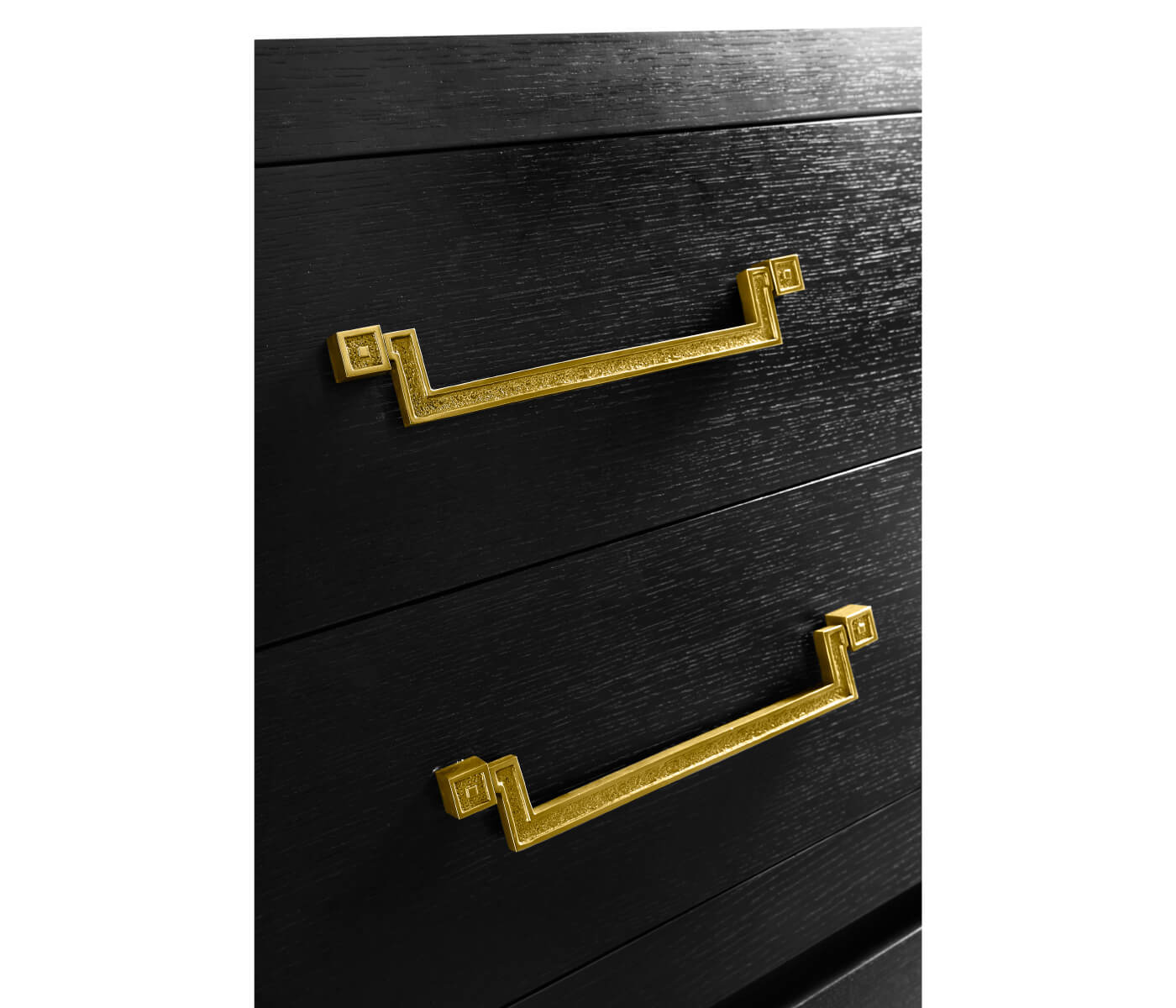 Jonathan Charles Ebonised Oak Bedside Cabinet