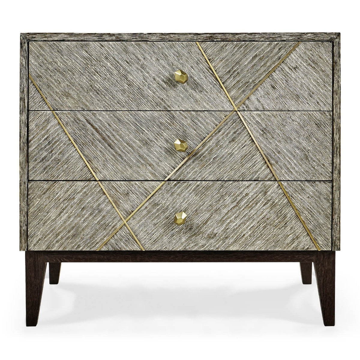 Jonathan Charles Geometric Transitional Bedside Chest