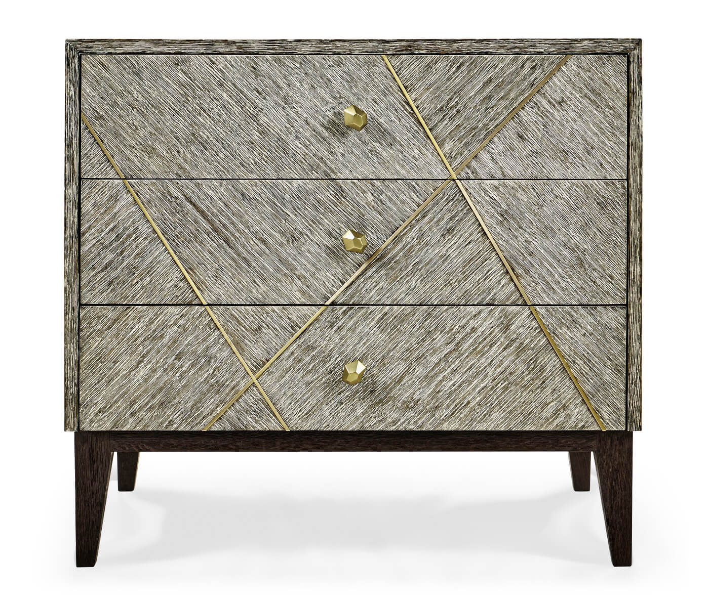 Jonathan Charles Geometric Transitional Bedside Chest