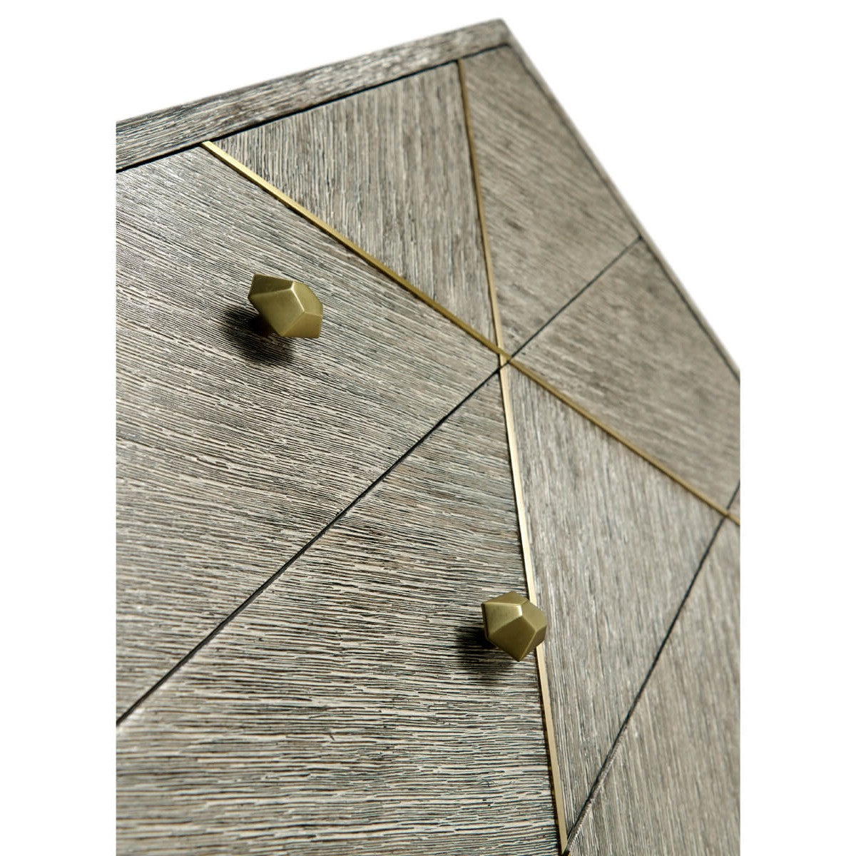 Jonathan Charles Geometric Transitional Bedside Chest
