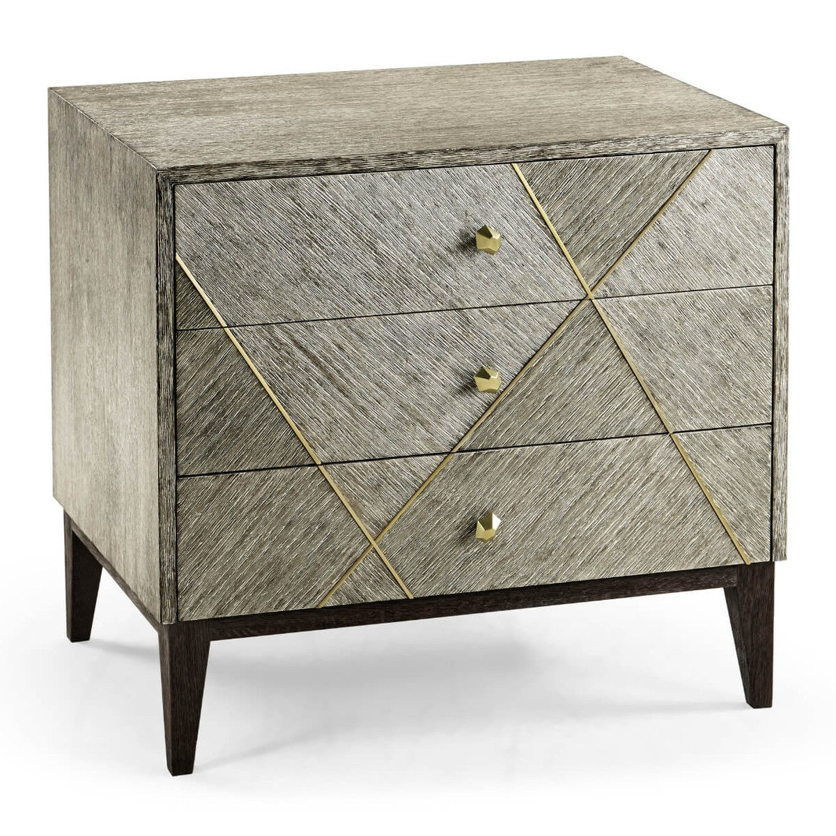 Jonathan Charles Geometric Transitional Bedside Chest