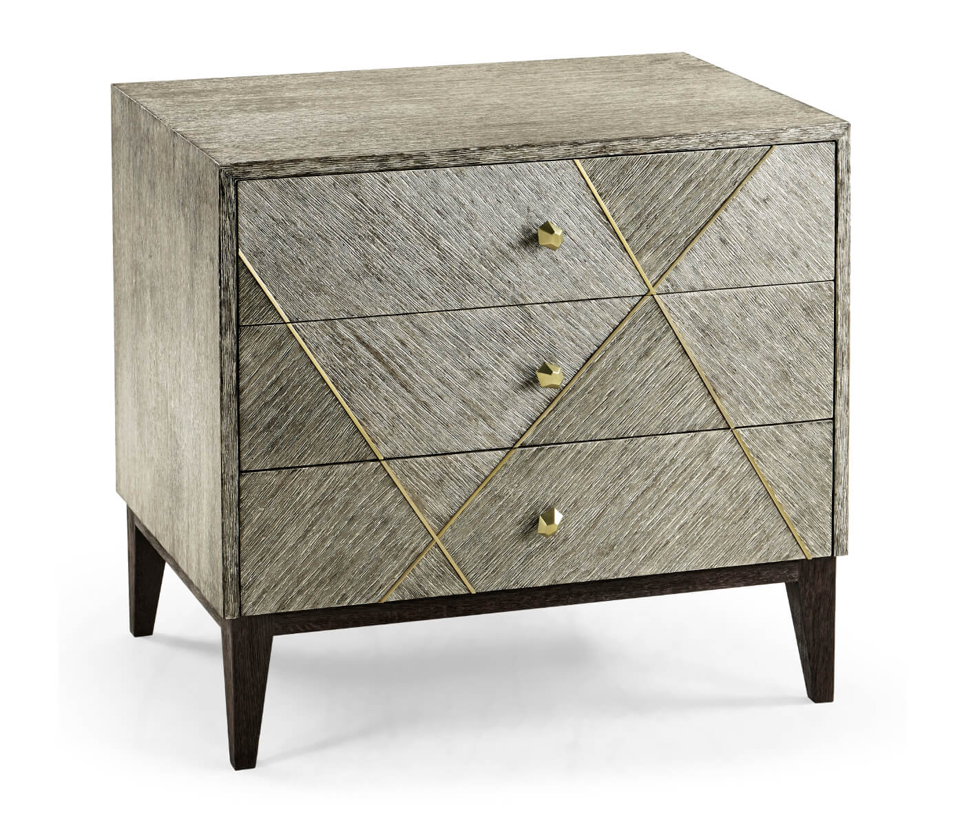Jonathan Charles Geometric Transitional Bedside Chest