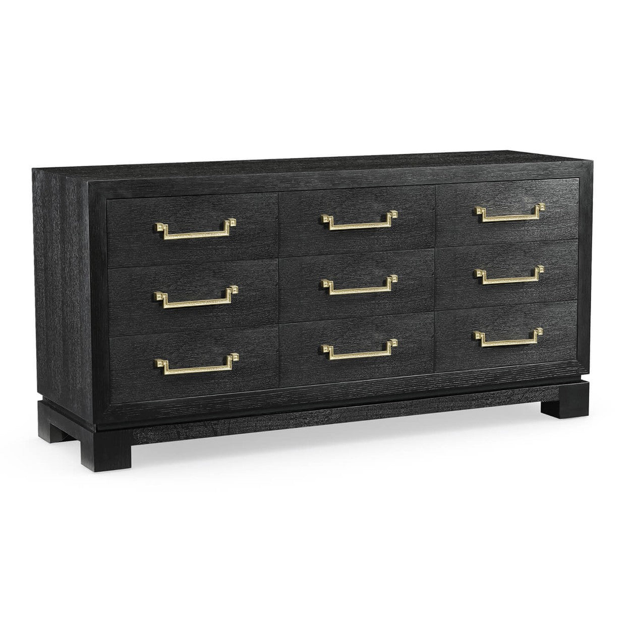 Jonathan Charles Ebonised Oak 9 Drawer Dresser
