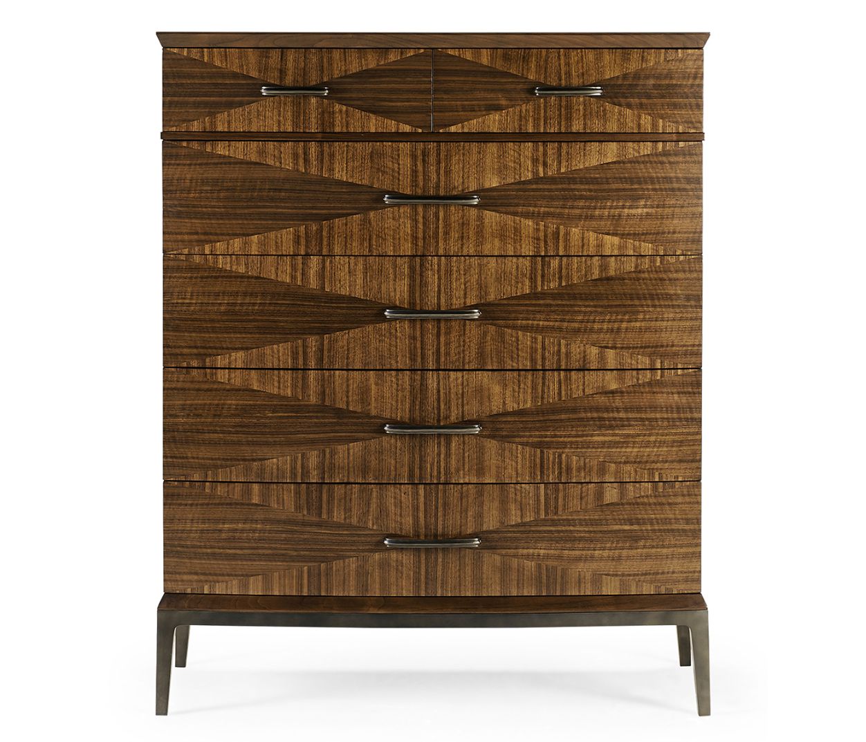 Jonathan Charles Toulouse Walnut Tall Chest of Drawers