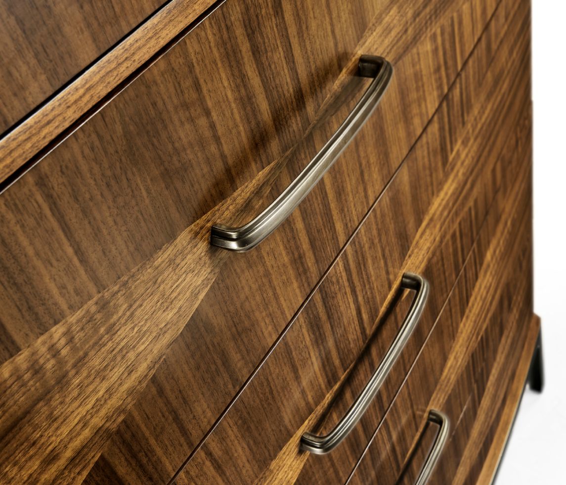 Jonathan Charles Toulouse Walnut Tall Chest of Drawers