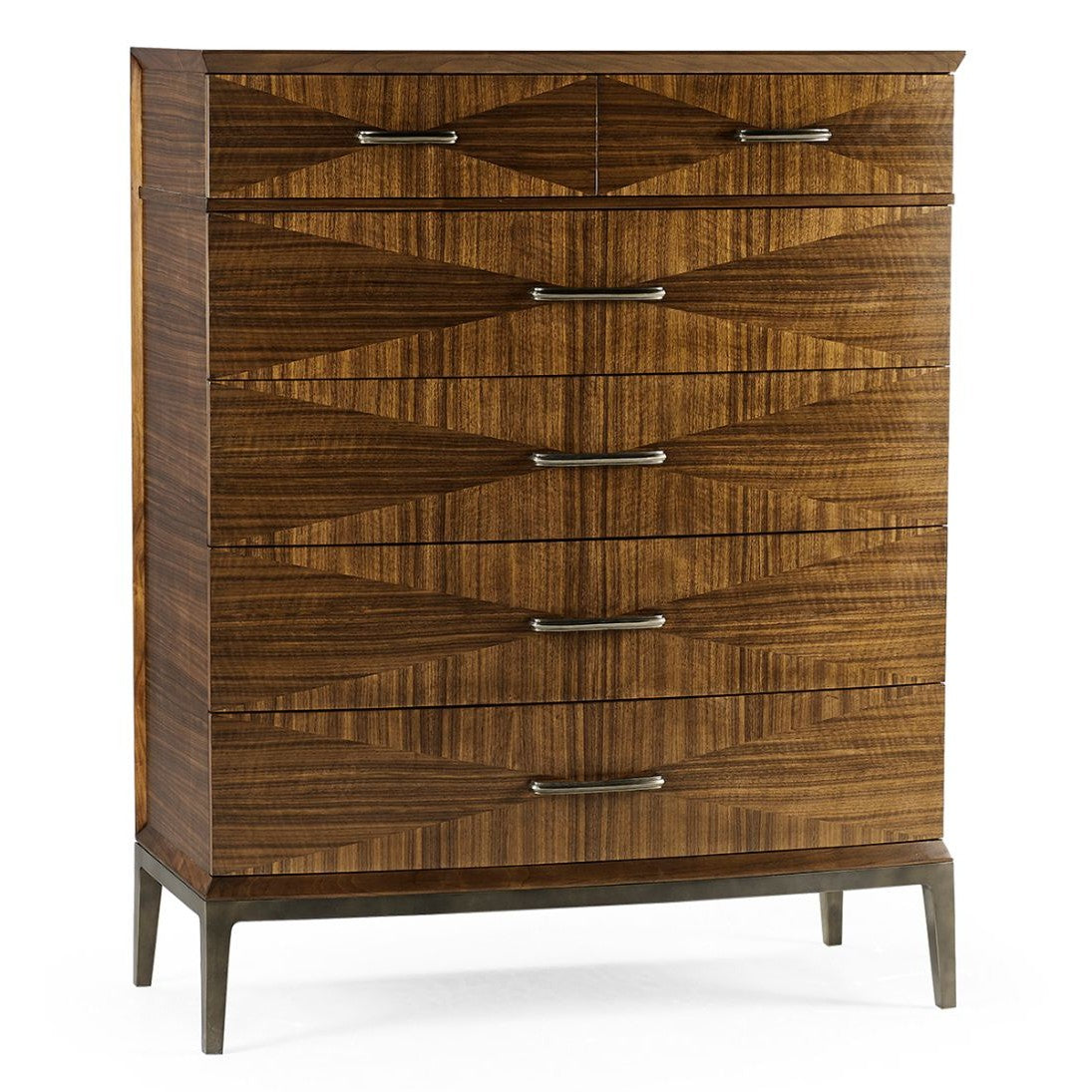 Jonathan Charles Toulouse Walnut Tall Chest of Drawers
