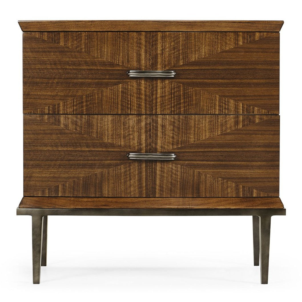 Jonathan Charles Toulouse Walnut Bedside Chest