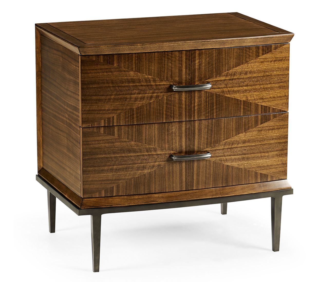 Jonathan Charles Toulouse Walnut Bedside Chest