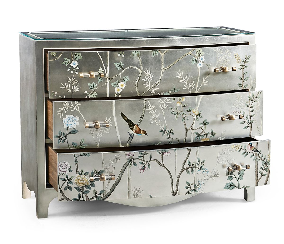 Jonathan Charles Shimmering Moon Bow Front Chest