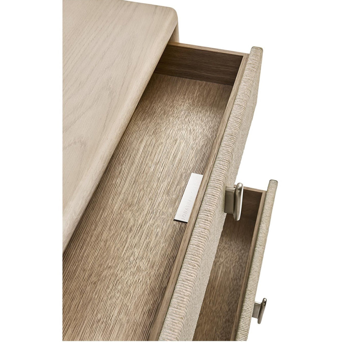 Jonathan Charles Clapotis Danish Cord Narrow Nightstand