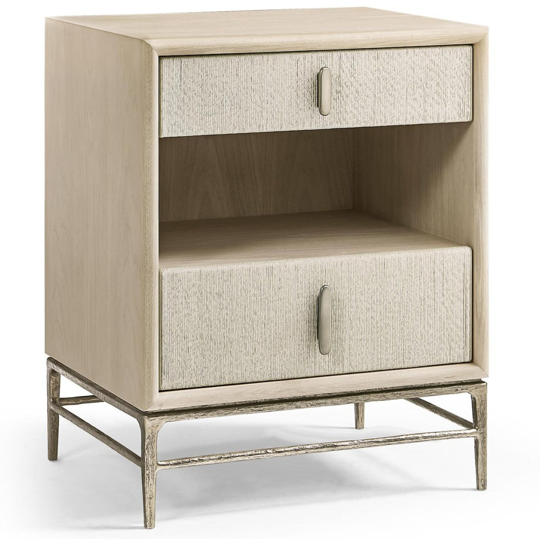 Jonathan Charles Clapotis Danish Cord Narrow Nightstand