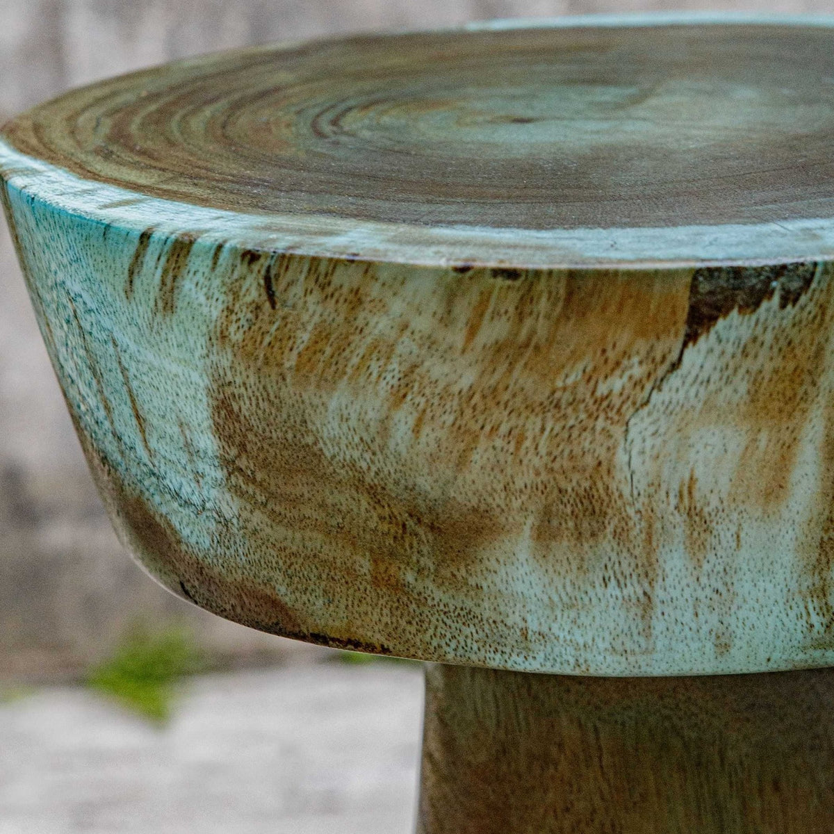 Uttermost Mano Drink Table in Blue-Green