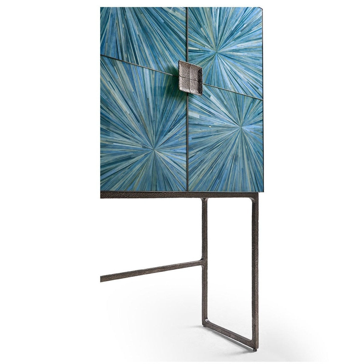 Jonathan Charles Sapphire Bar Cabinet